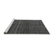 Sideview of Machine Washable Abstract Gray Modern Rug, wshabs5582gry