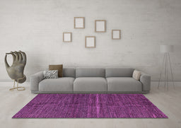Machine Washable Abstract Purple Modern Area Rugs in a Living Room, wshabs5582pur