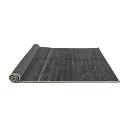 Sideview of Abstract Gray Modern Rug, abs5582gry