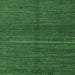 Square Abstract Emerald Green Modern Rug, abs5582emgrn