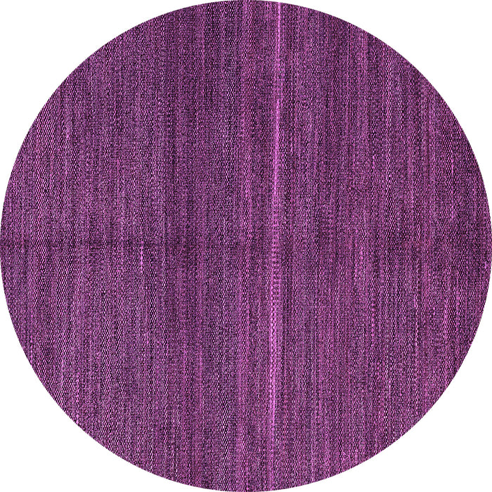Round Machine Washable Abstract Purple Modern Area Rugs, wshabs5582pur