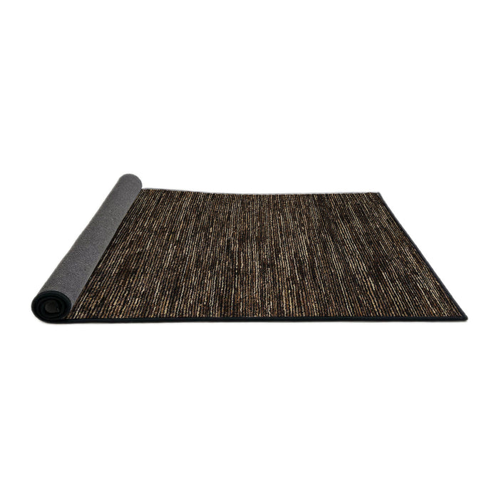 Sideview of Abstract Brown Modern Rug, abs5583