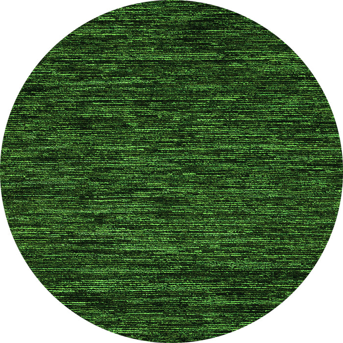 Round Abstract Green Modern Rug, abs5583grn