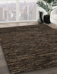 Abstract Brown Modern Rug, abs5583