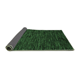 Sideview of Abstract Emerald Green Modern Rug, abs5583emgrn