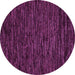 Round Abstract Pink Modern Rug, abs5583pnk