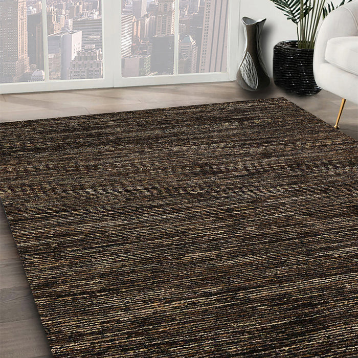 Abstract Brown Modern Rug in Family Room, abs5583