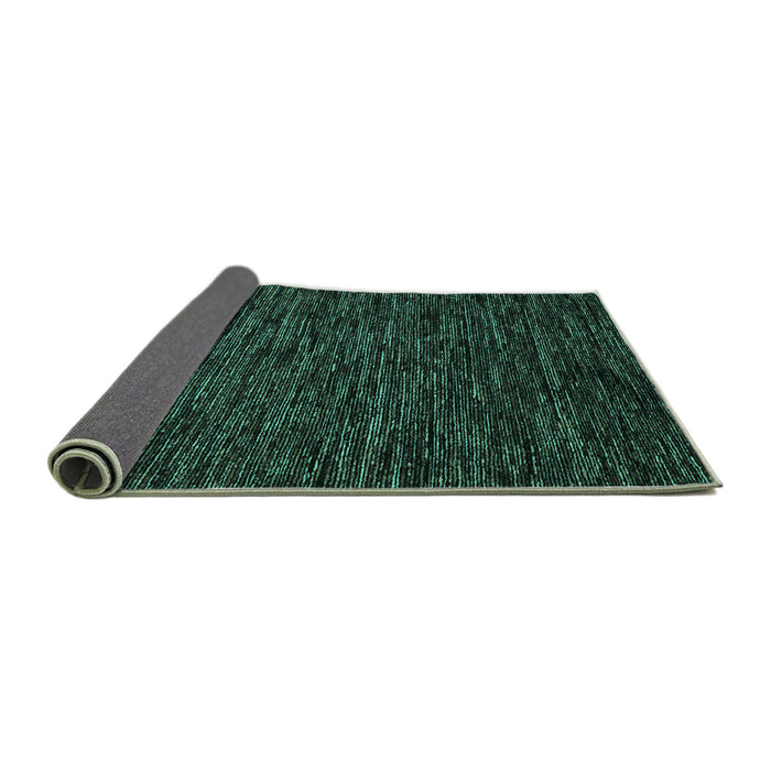 Sideview of Abstract Turquoise Modern Rug, abs5583turq