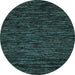 Round Machine Washable Abstract Light Blue Modern Rug, wshabs5583lblu