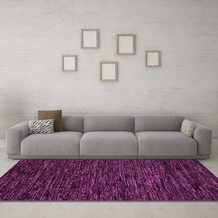 Machine Washable Abstract Pink Modern Rug in a Living Room, wshabs5583pnk