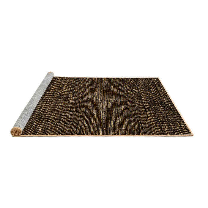Sideview of Machine Washable Abstract Brown Modern Rug, wshabs5583brn