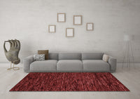 Machine Washable Abstract Red Modern Rug, wshabs5583red