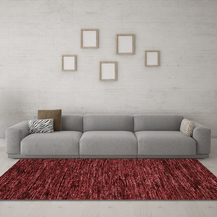 Modern Red Washable Rugs