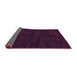 Sideview of Abstract Purple Modern Rug, abs5584pur