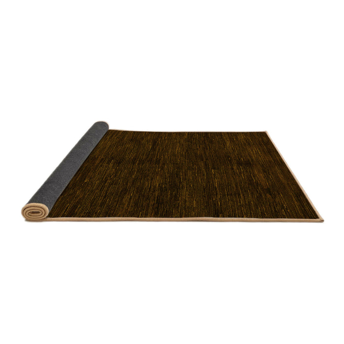 Sideview of Abstract Yellow Modern Rug, abs5584yw