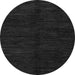 Round Abstract Gray Modern Rug, abs5584gry