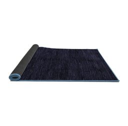 Sideview of Abstract Blue Modern Rug, abs5584blu