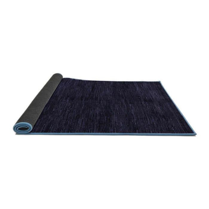 Sideview of Abstract Blue Modern Rug, abs5584blu
