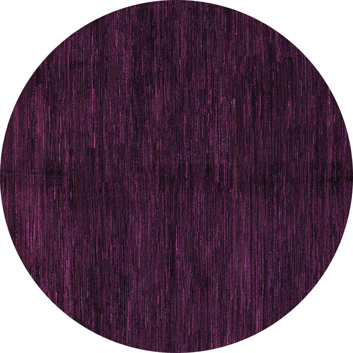 Round Machine Washable Abstract Purple Modern Area Rugs, wshabs5584pur