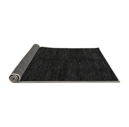 Sideview of Abstract Gray Modern Rug, abs5584gry