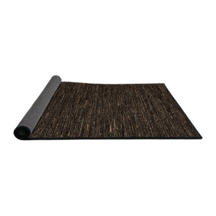 Sideview of Abstract Coffee Brown Modern Rug, abs5585