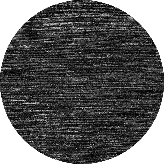 Round Machine Washable Abstract Gray Modern Rug, wshabs5585gry