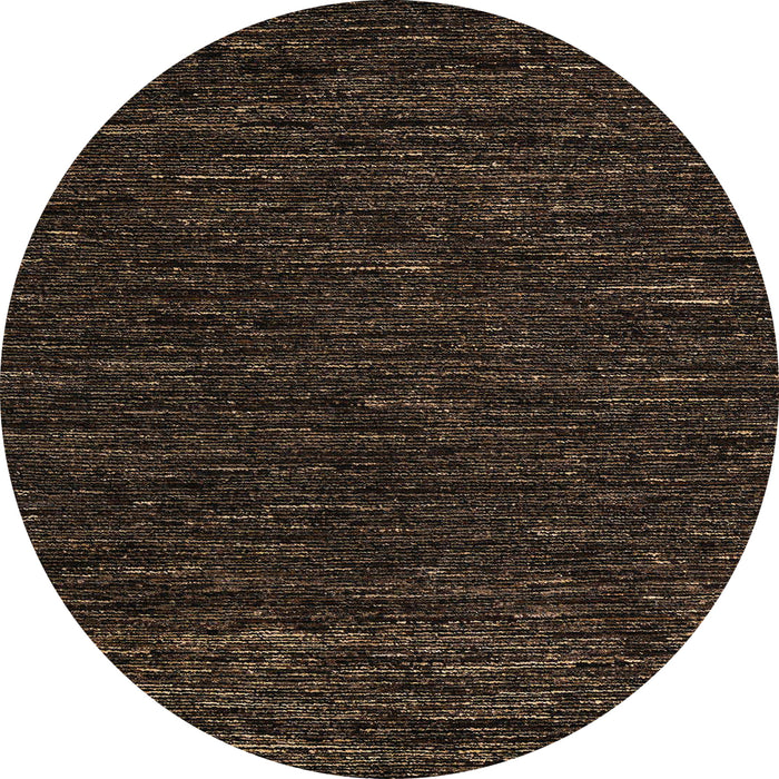 Round Machine Washable Abstract Coffee Brown Rug, wshabs5585