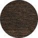 Round Machine Washable Abstract Coffee Brown Rug, wshabs5585