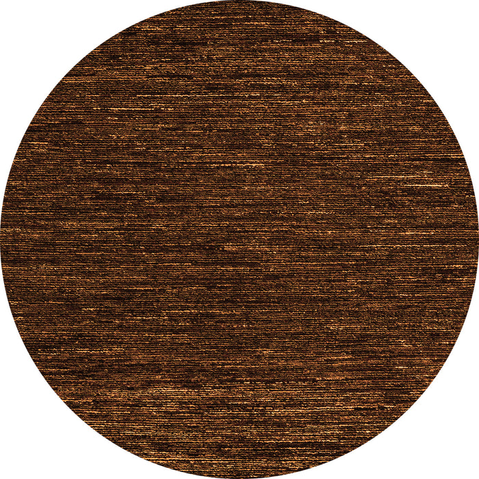 Round Abstract Orange Modern Rug, abs5585org