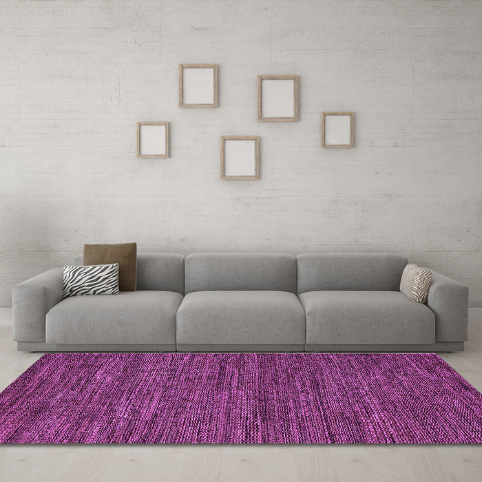 Machine Washable Abstract Purple Modern Area Rugs in a Living Room, wshabs5586pur