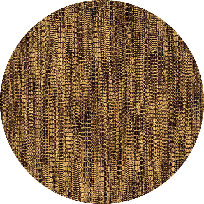 Round Abstract Brown Modern Rug, abs5586brn