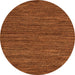 Round Abstract Orange Modern Rug, abs5586org