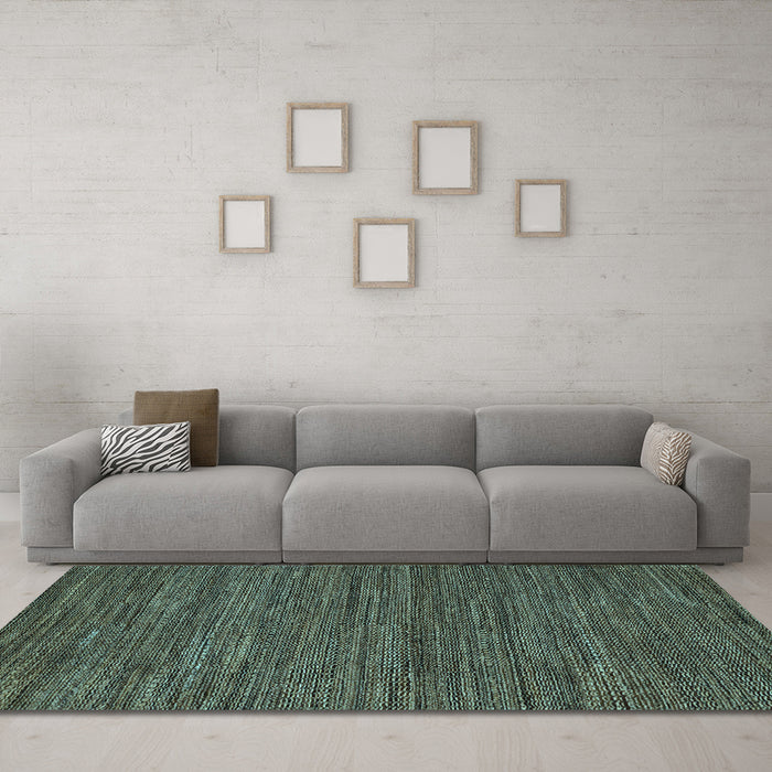 Machine Washable Abstract Light Blue Modern Rug in a Living Room, wshabs5586lblu