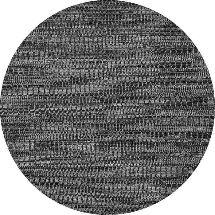 Round Abstract Gray Modern Rug, abs5586gry