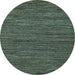 Round Abstract Light Blue Modern Rug, abs5586lblu