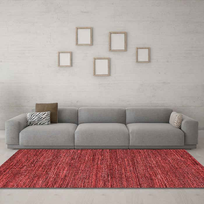 Modern Red Washable Rugs