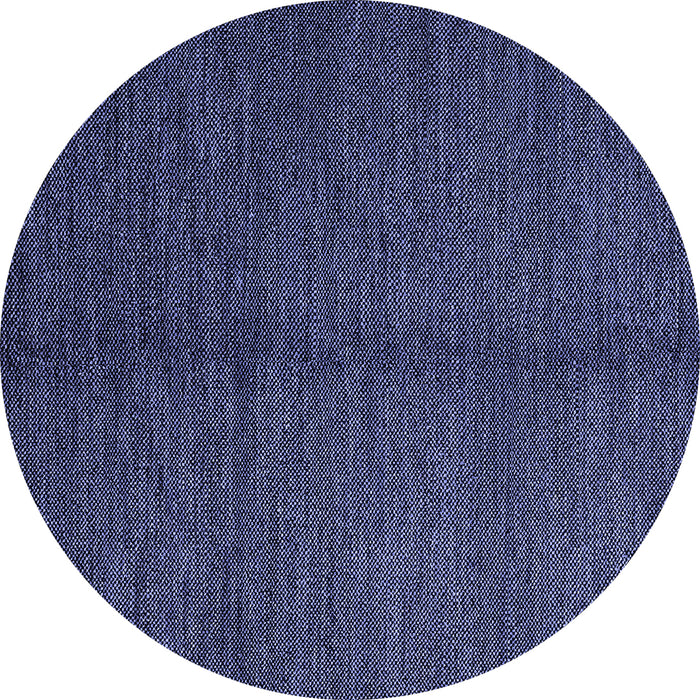Round Abstract Blue Modern Rug, abs5587blu