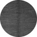 Round Abstract Gray Modern Rug, abs5587gry