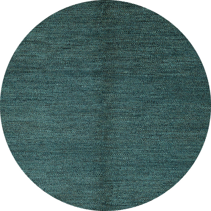 Round Abstract Light Blue Modern Rug, abs5587lblu