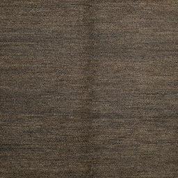 Square Abstract Dark Almond Brown Modern Rug, abs5587