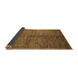 Sideview of Abstract Brown Modern Rug, abs5588brn