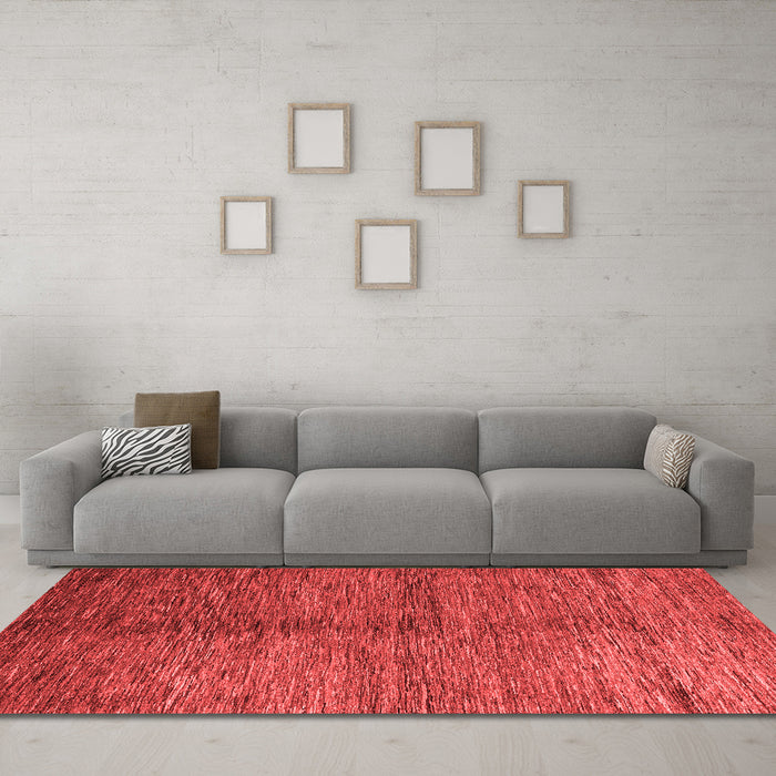 Modern Red Washable Rugs