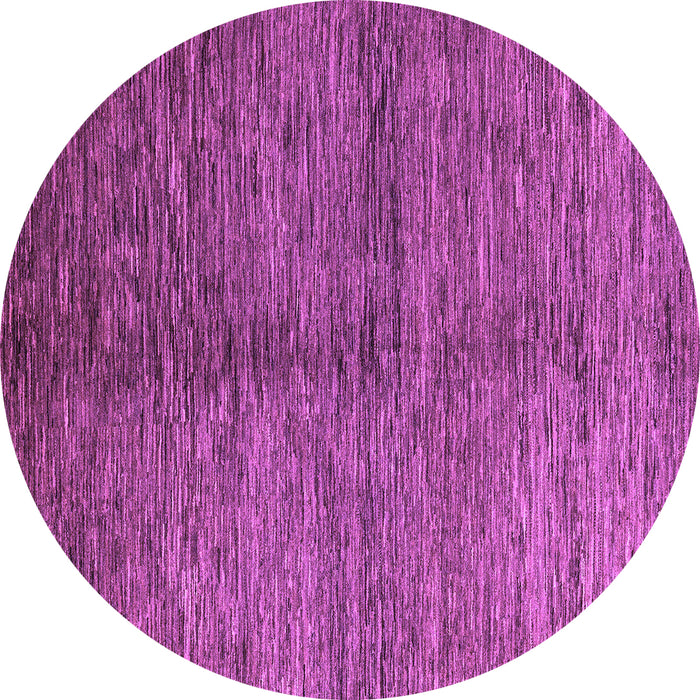 Round Abstract Purple Modern Rug, abs5588pur