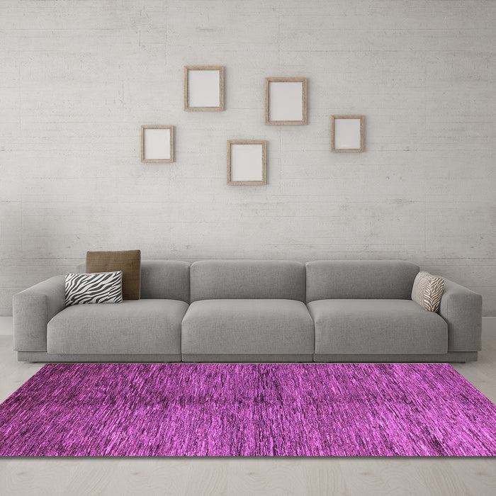 Machine Washable Abstract Purple Modern Area Rugs in a Living Room, wshabs5588pur