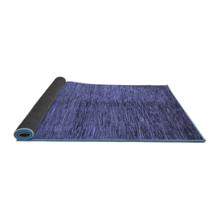Sideview of Abstract Blue Modern Rug, abs5588blu
