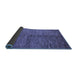 Sideview of Abstract Blue Modern Rug, abs5588blu