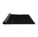 Sideview of Abstract Black Modern Rug, abs5589