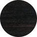 Round Abstract Black Modern Rug, abs5589