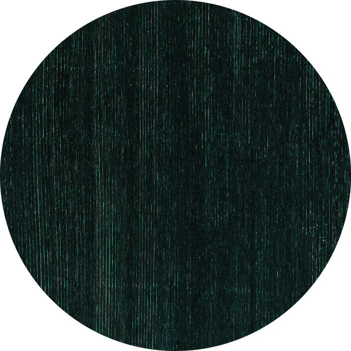 Round Machine Washable Abstract Turquoise Modern Area Rugs, wshabs5589turq