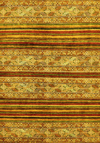 Abstract Yellow Modern Rug, abs558yw